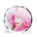 Crystal glass baby photo frame for One year old pictures as home decoration